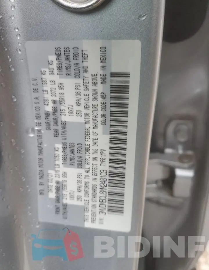 3MVDMBCL8MM248103 Photo# 14