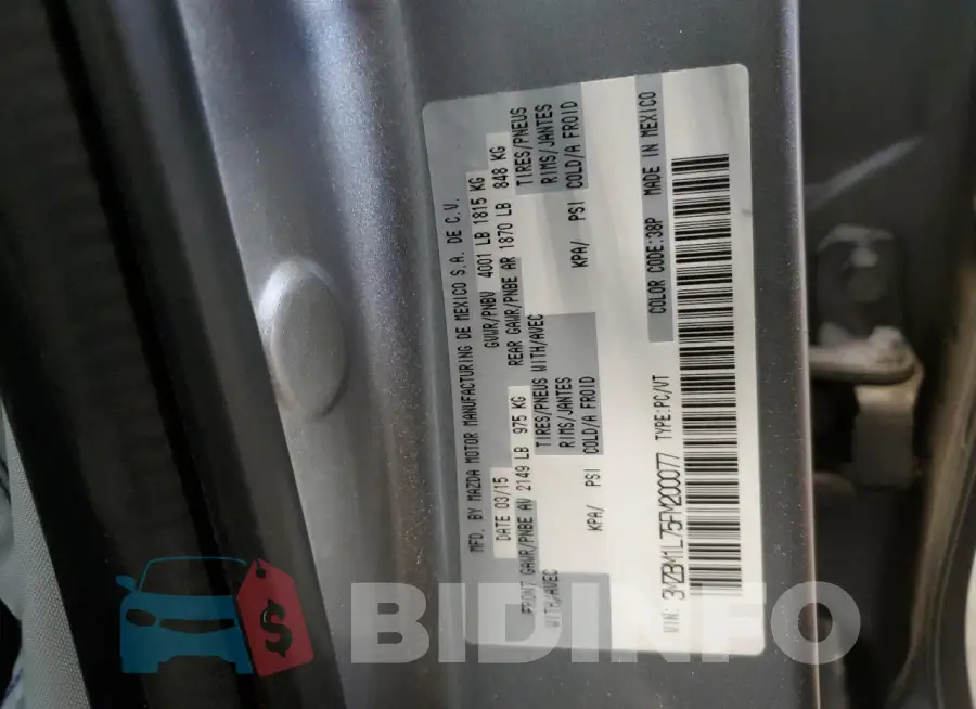 3MZBM1L75FM200077 Photo# 12