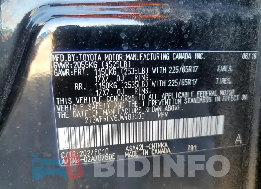 2T3WFREV6JW483539 Photo# 13
