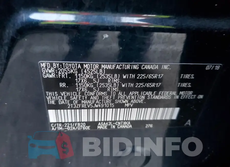 2T3ZFREV5JW491015 Photo# 13