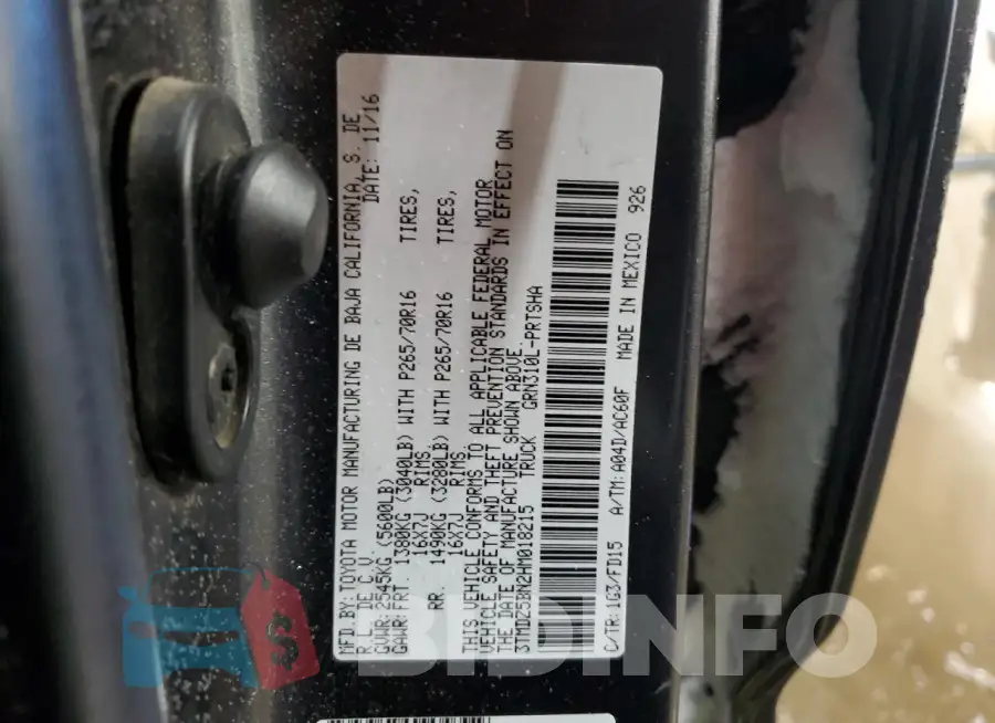 3TMDZ5BN2HM018215 Photo# 13