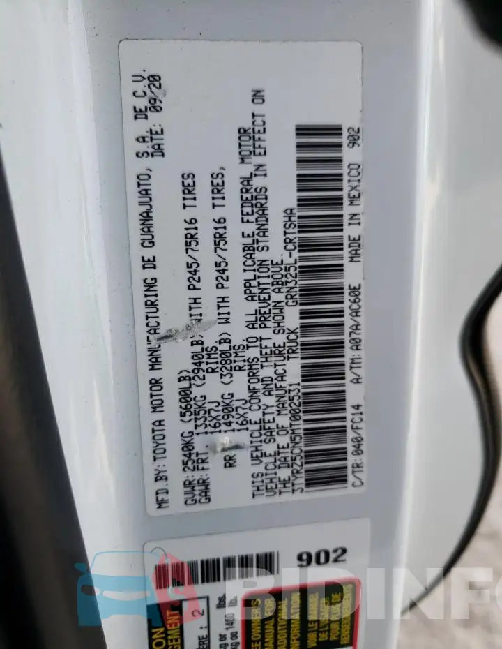 3TYRZ5CN5MT002531 Photo# 12