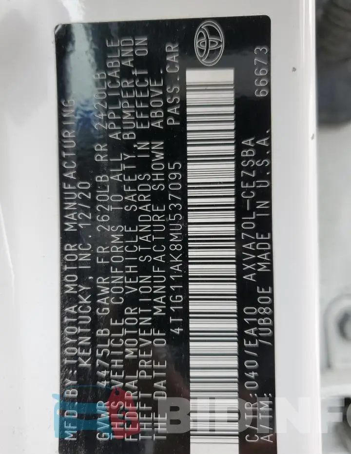 4T1G11AK8MU537095 Photo# 12