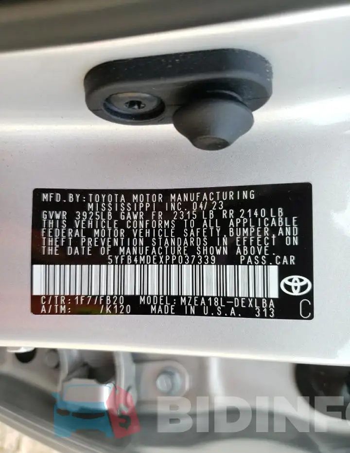 5YFB4MDEXPP037339 Photo# 12