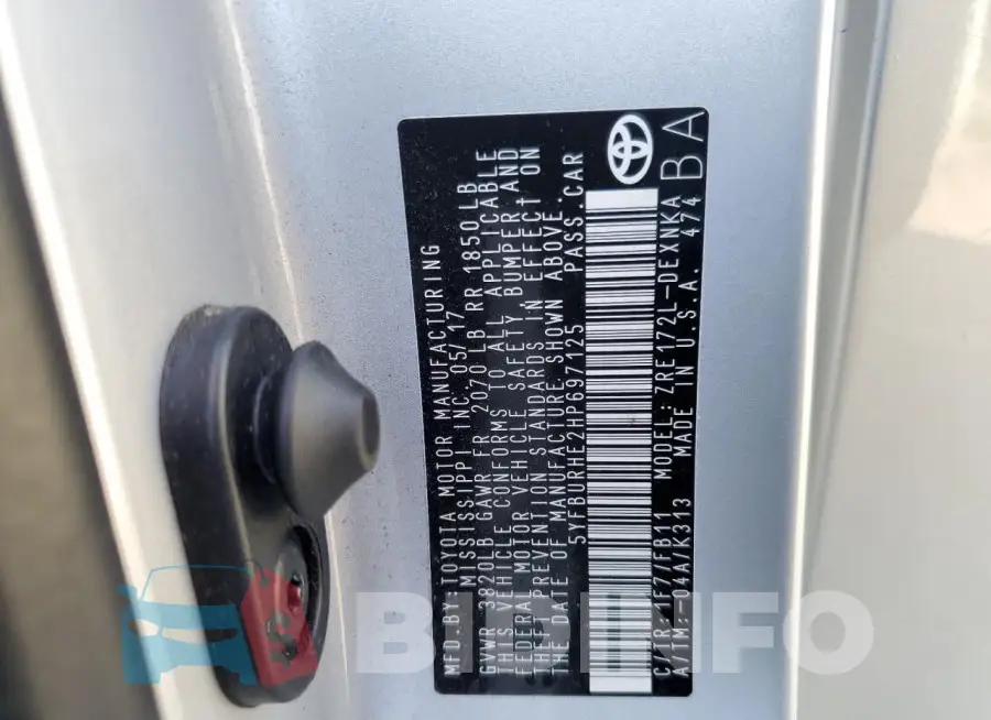 5YFBURHE2HP697125 Photo# 13