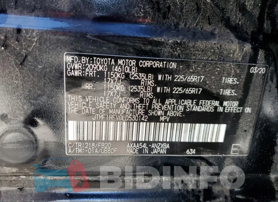 JTMF1RFV0LD530142 Photo# 14