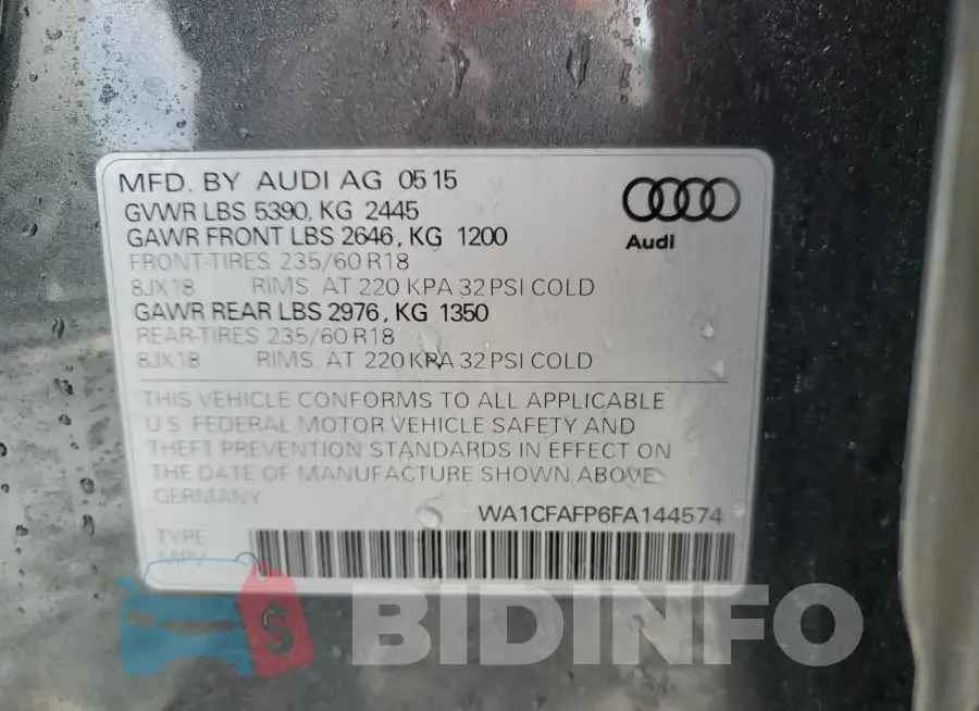 WA1CFAFP6FA144574 Photo# 12