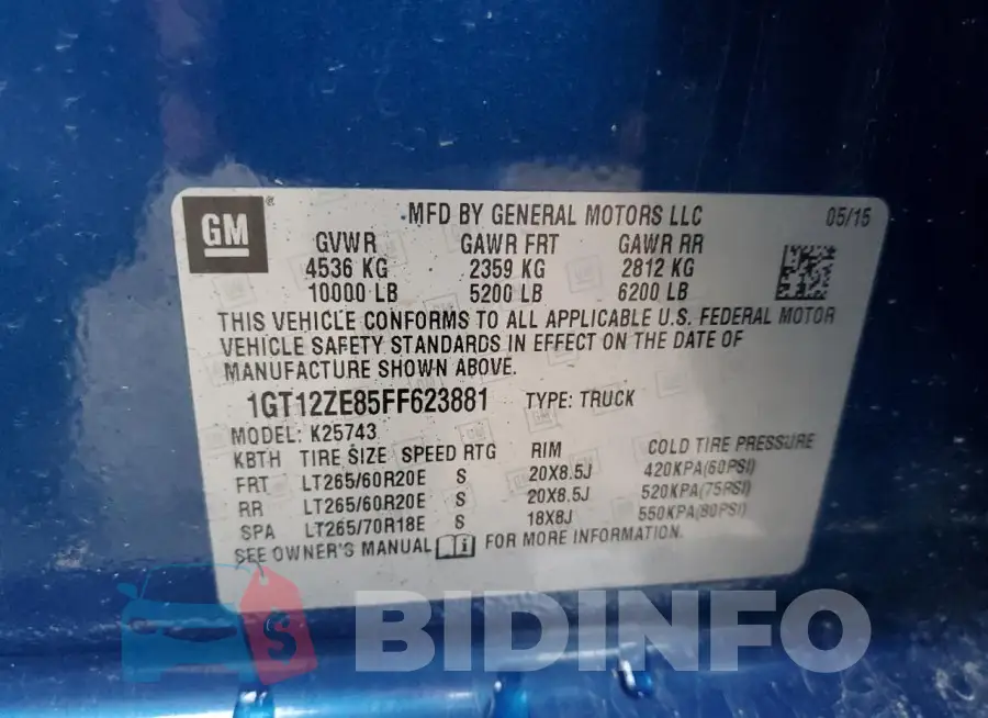 1GT12ZE85FF623881 Photo# 13