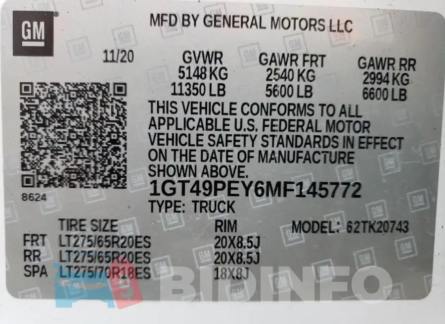 1GT49PEY6MF145772 Photo# 12