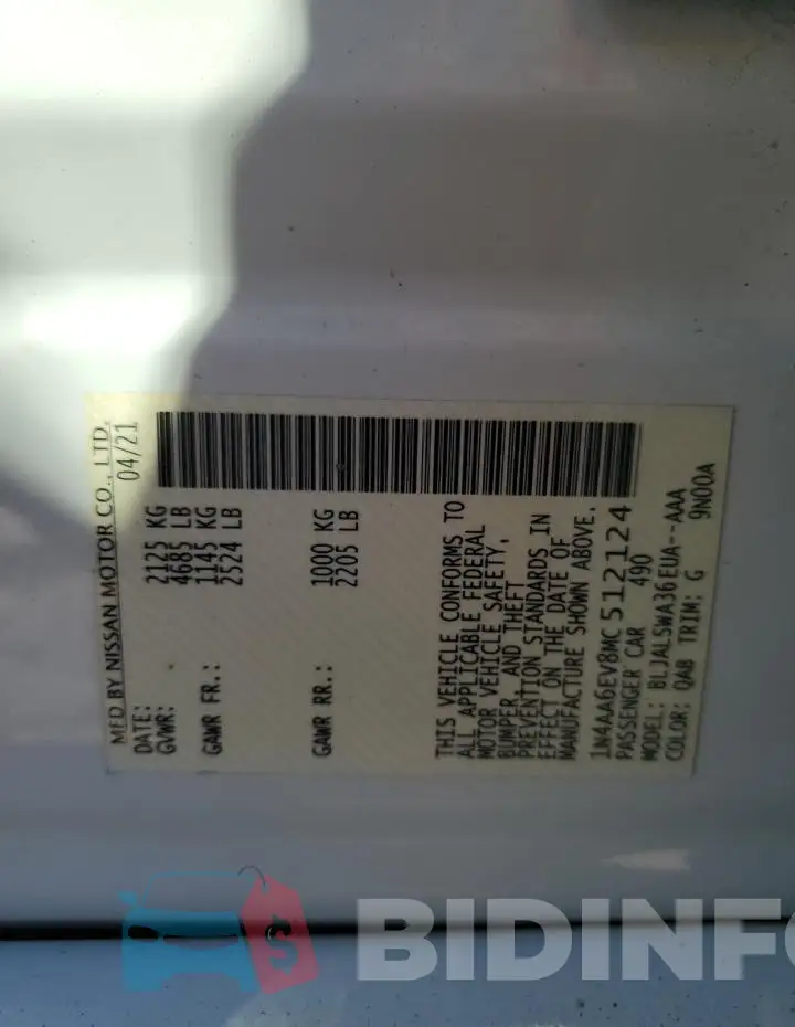 1N4AA6EV8MC512124 Photo# 13