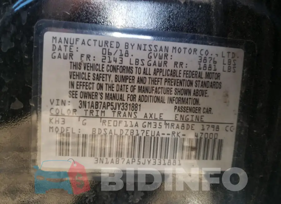 3N1AB7AP5JY331881 Photo# 12