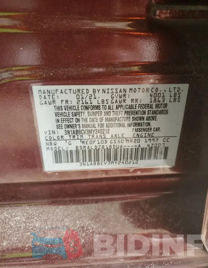 3N1AB8CV3MY240212 Photo# 12