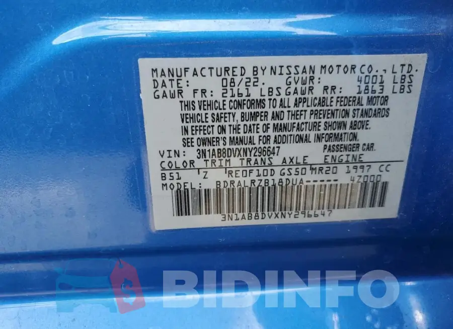3N1AB8DVXNY296647 Photo# 13