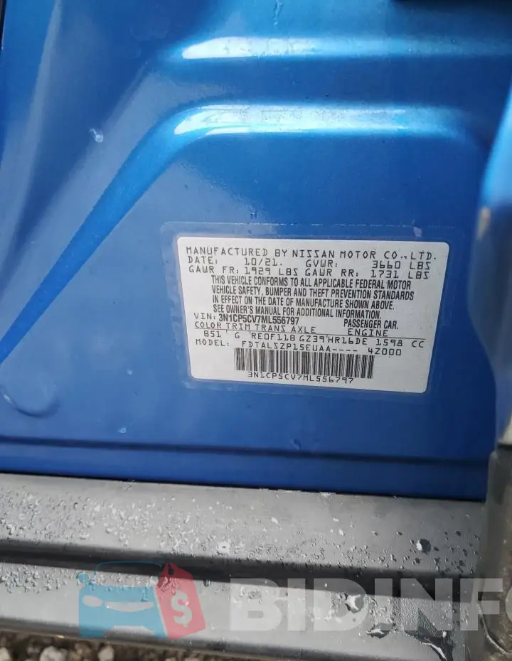 3N1CP5CV7ML556797 Photo# 13