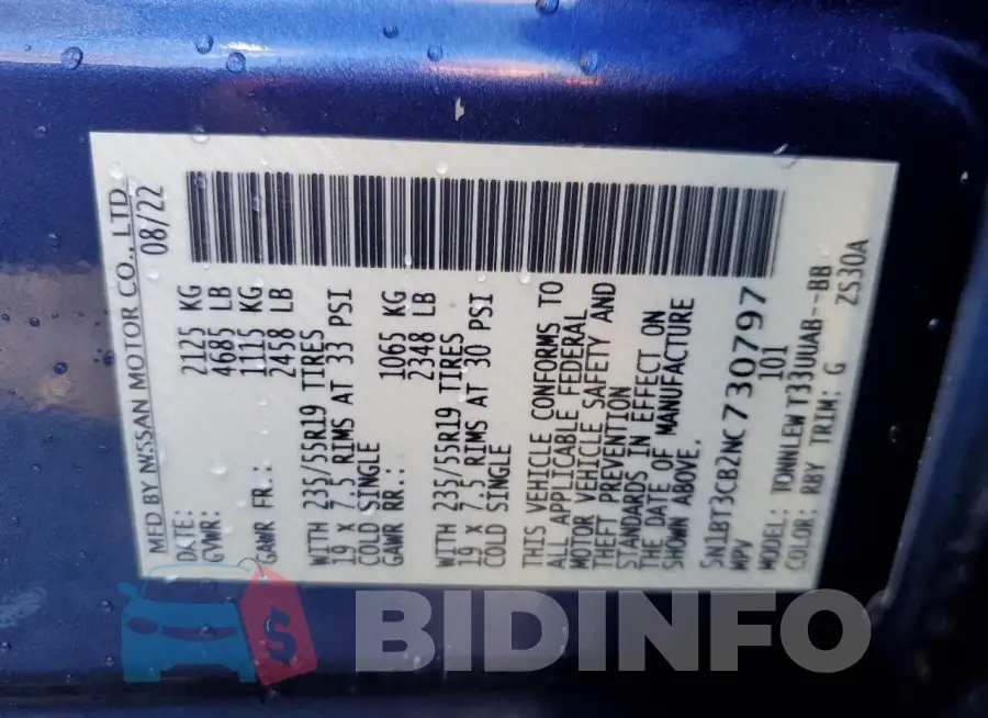 5N1BT3CB2NC730797 Photo# 13