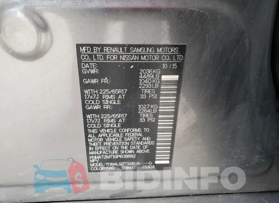 KNMAT2MT1GP608882 Photo# 13