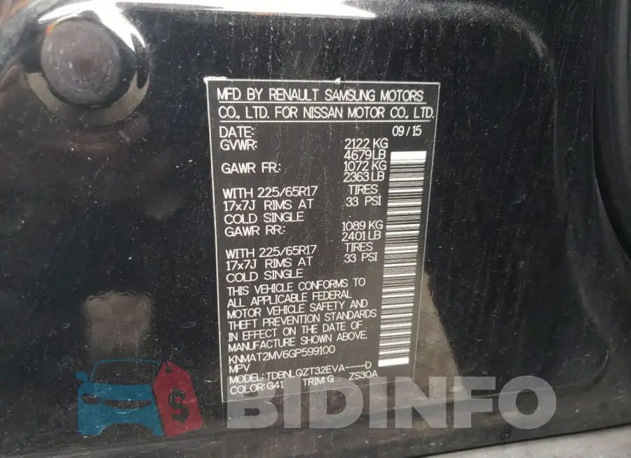 KNMAT2MV6GP599100 Photo# 13