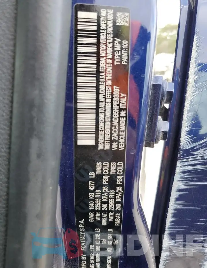 ZACCJADB5HPE83597 Photo# 13