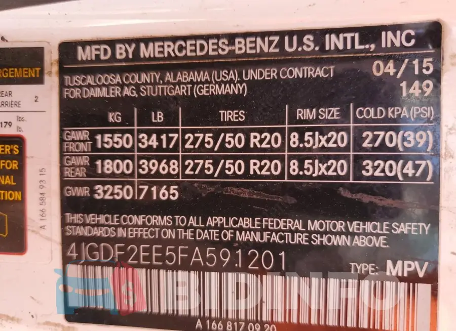 4JGDF2EE5FA591201 Photo# 13