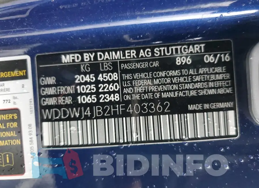 WDDWJ4JB2HF403362 Photo# 12