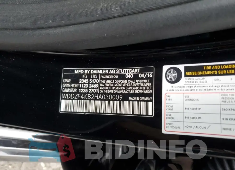 WDDZF4KB2HA030009 Photo# 12