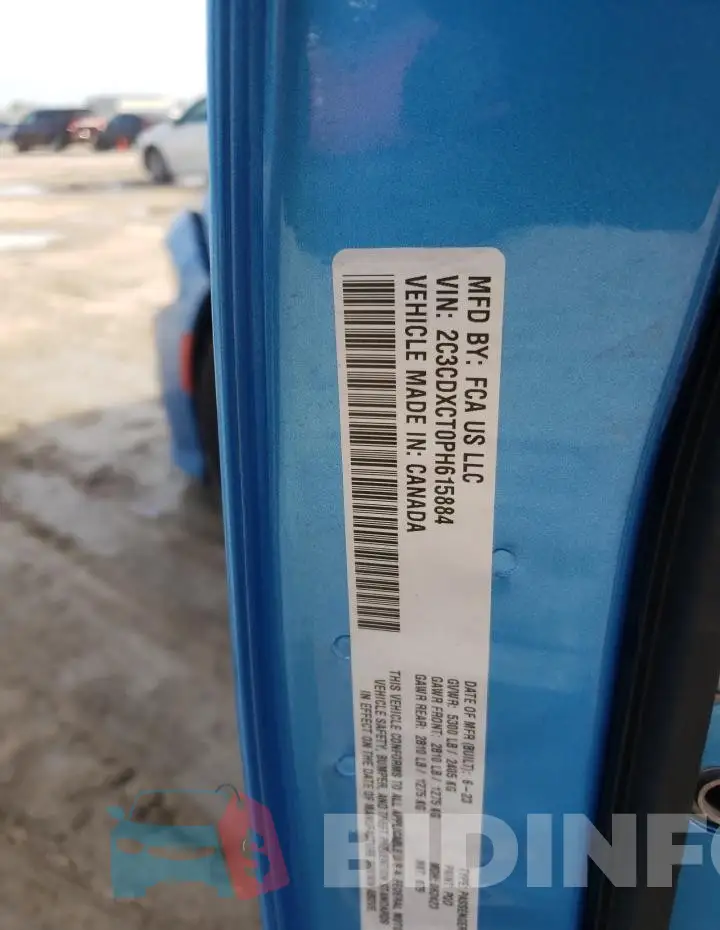 2C3CDXCT0PH615884 Photo# 13