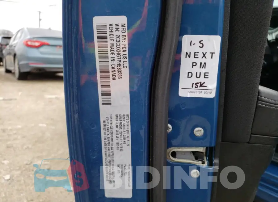 2C3CDXHG7PH583236 Photo# 12