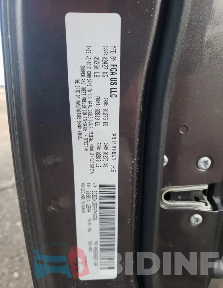 2C3CDXJG5FH746636 Photo# 13