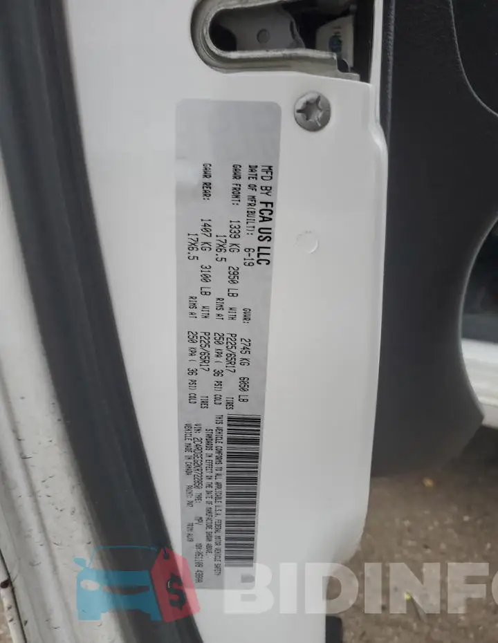 2C4RDGEG2KR722850 Photo# 13