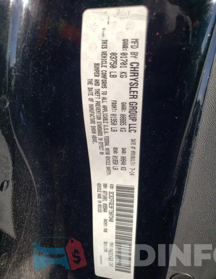 3C3CFFGE9FT507348 Photo# 12