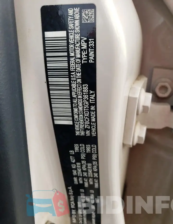 ZFBCFXDT5GP361883 Photo# 12