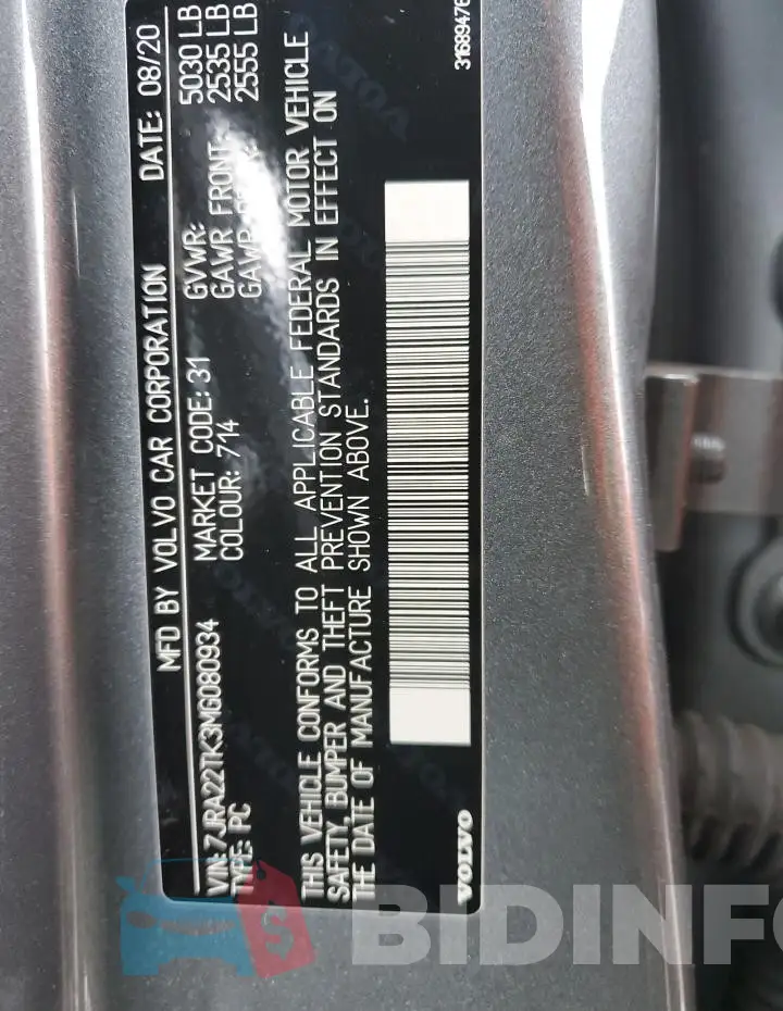 7JRA22TK3MG080934 Photo# 12