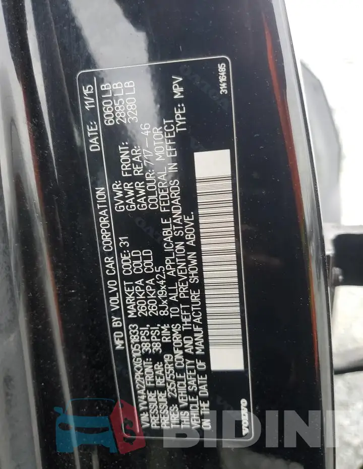 YV4A22PKXG1051833 Photo# 13