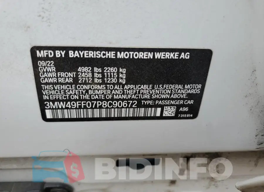 3MW49FF07P8C90672 Photo# 13