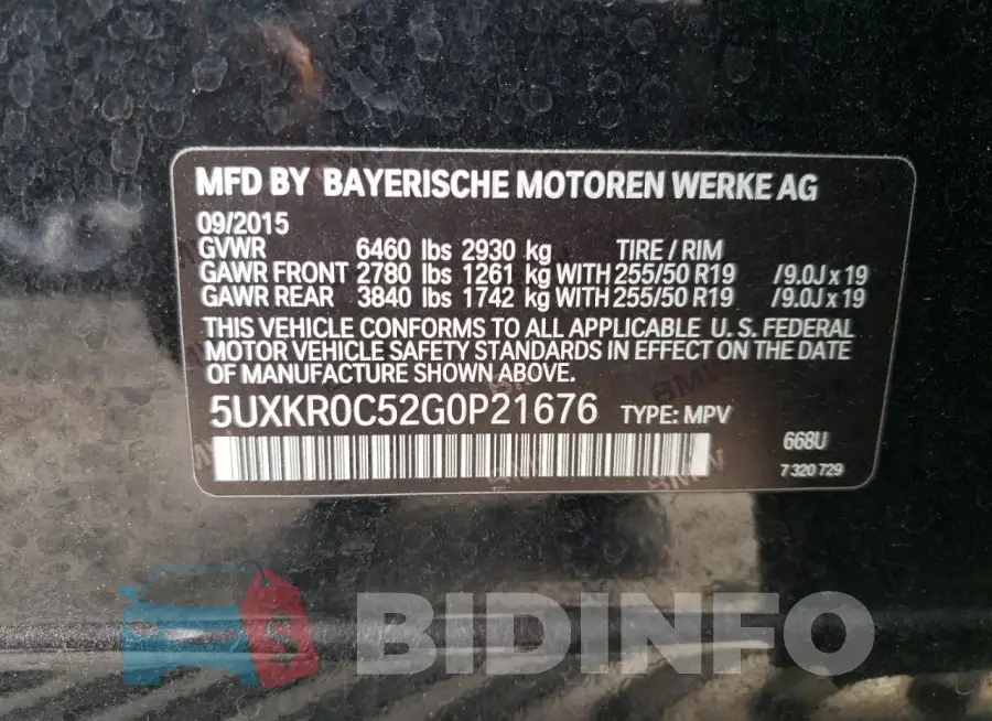 5UXKR0C52G0P21676 Photo# 13