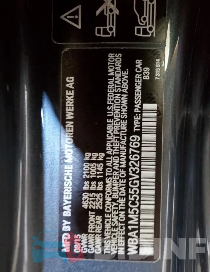 WBA1M5C55GV326769 Photo# 12