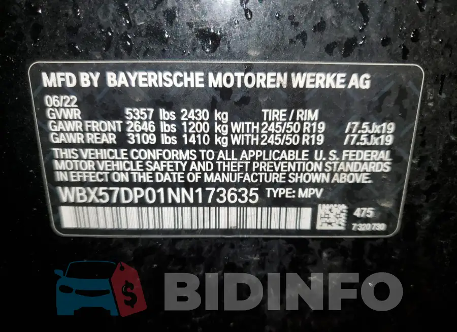 WBX57DP01NN173635 Photo# 13