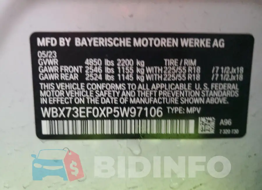 WBX73EF0XP5W97106 Photo# 13