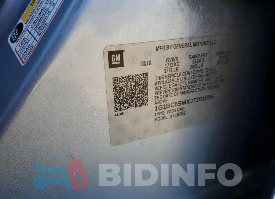 1G1BC5SMXJ7201855 Photo# 12