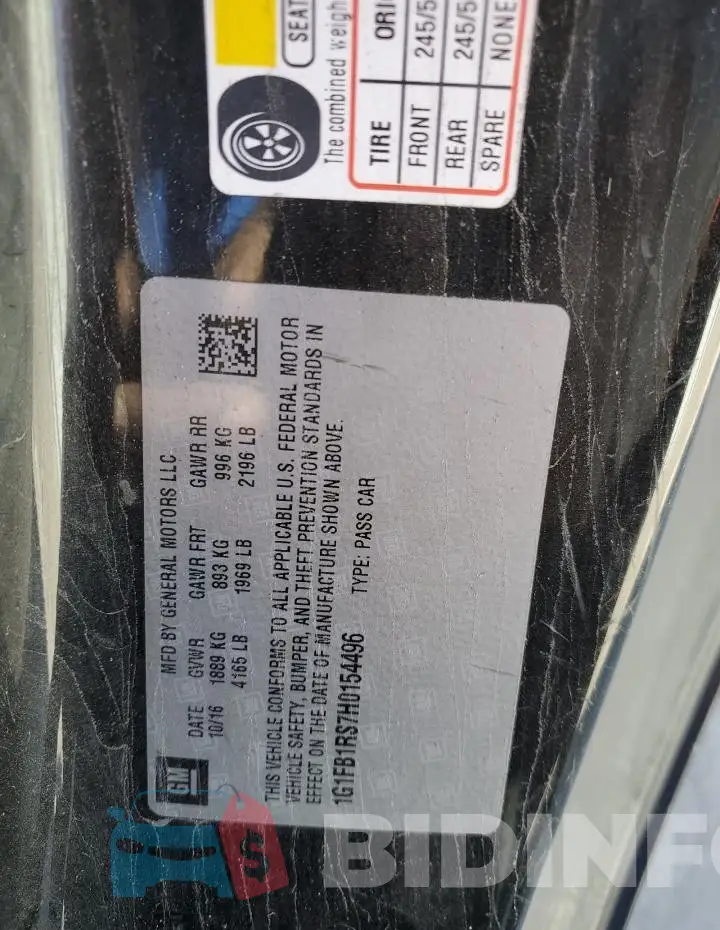 1G1FB1RS7H0154496 Photo# 12