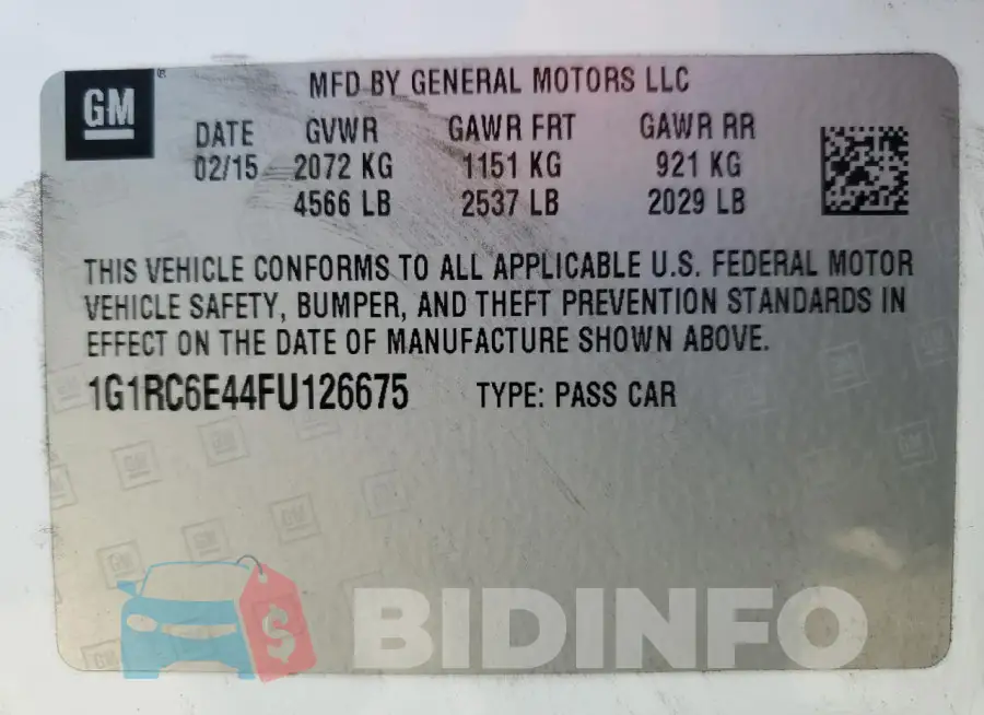 1G1RC6E44FU126675 Photo# 12