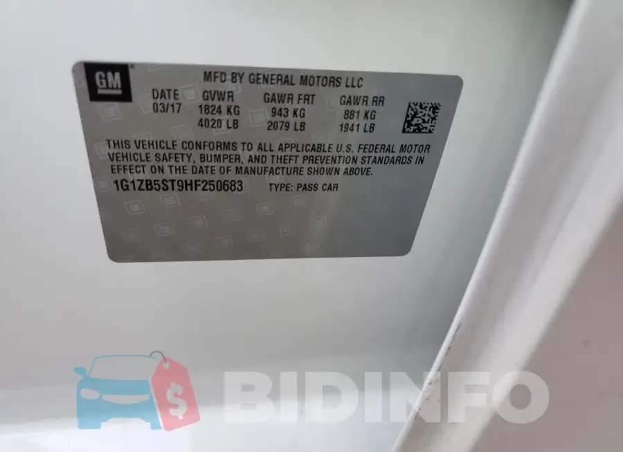 1G1ZB5ST9HF250683 Photo# 12