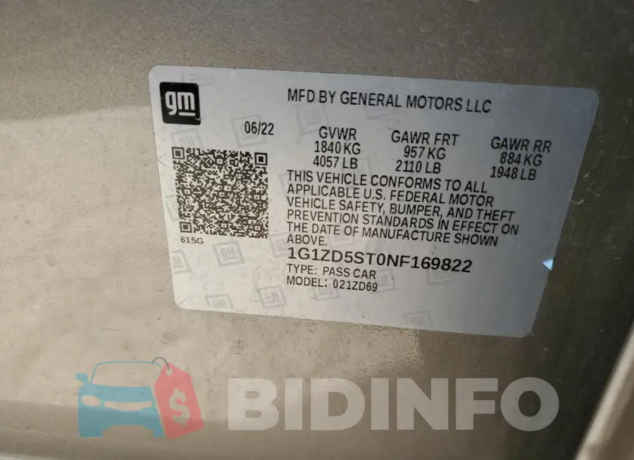 1G1ZD5ST0NF169822 Photo# 12