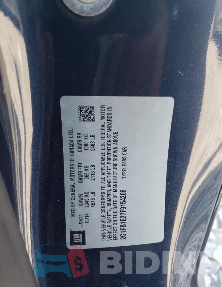 2G1FB1E37F9154208 Photo# 12