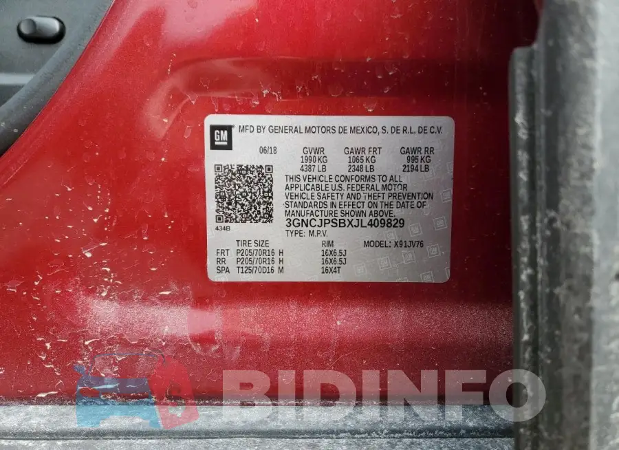 3GNCJPSBXJL409829 Photo# 13