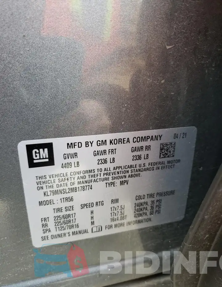 KL79MNSL2MB178774 Photo# 13