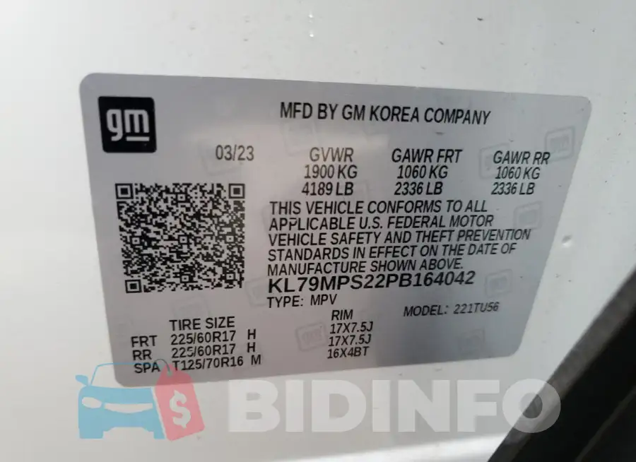 KL79MPS22PB164042 Photo# 14