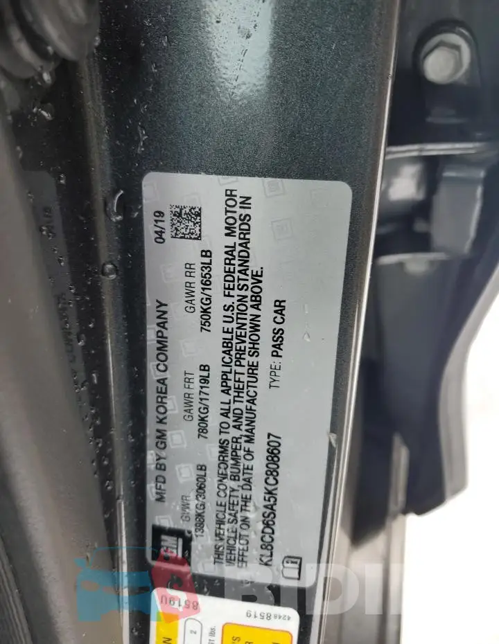 KL8CD6SA5KC808607 Photo# 12