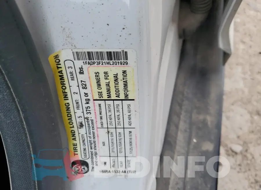 1FADP3F21HL201929 Photo# 12