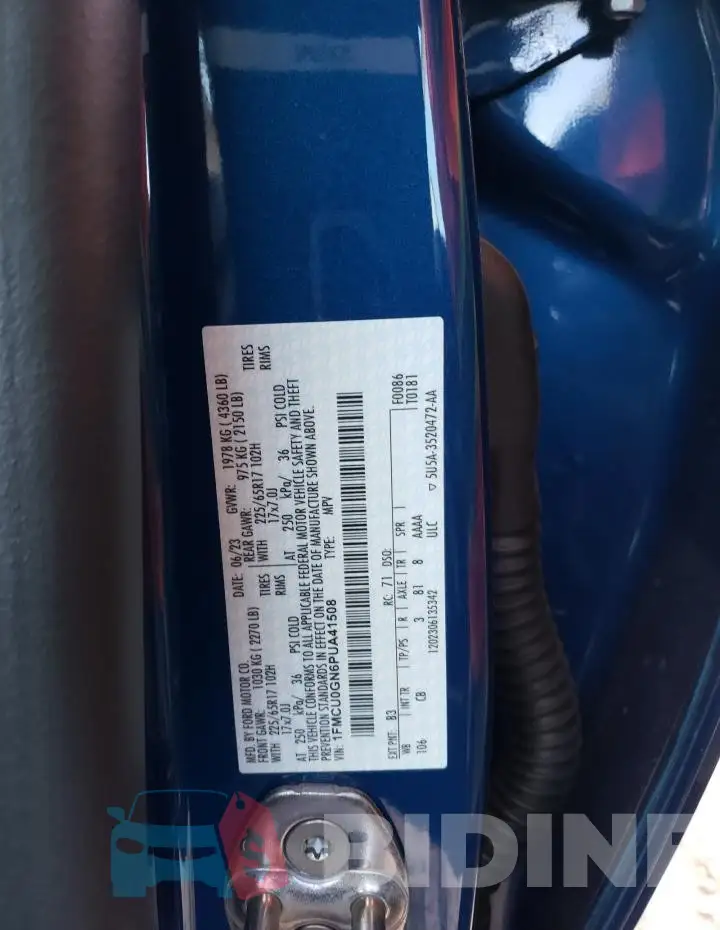 1FMCU0GN6PUA41508 Photo# 13